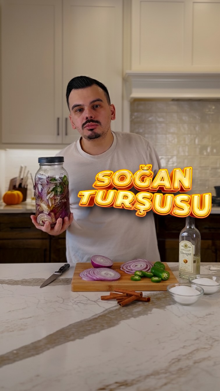 Ev Yapımı Kırmızı Soğan Turşusu Tarifi