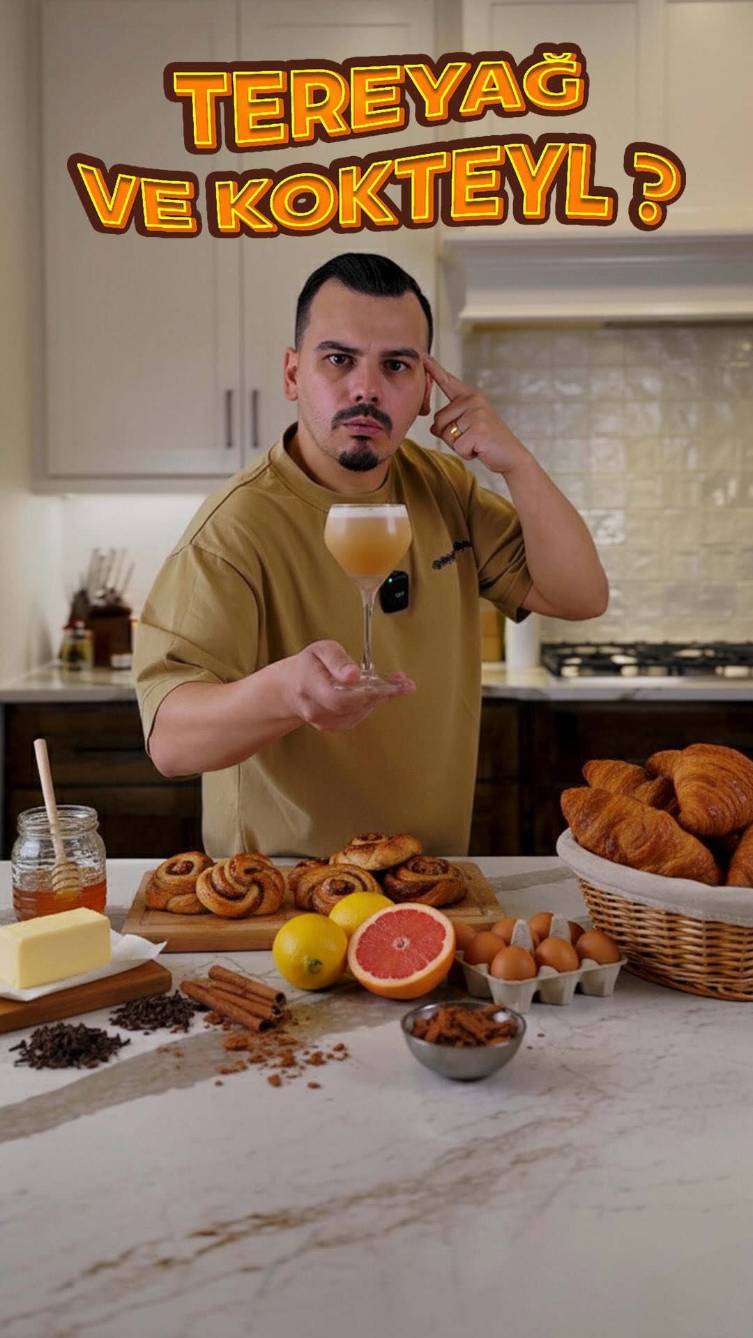 Yanık Tereyağlı Bourbon Kokteyли