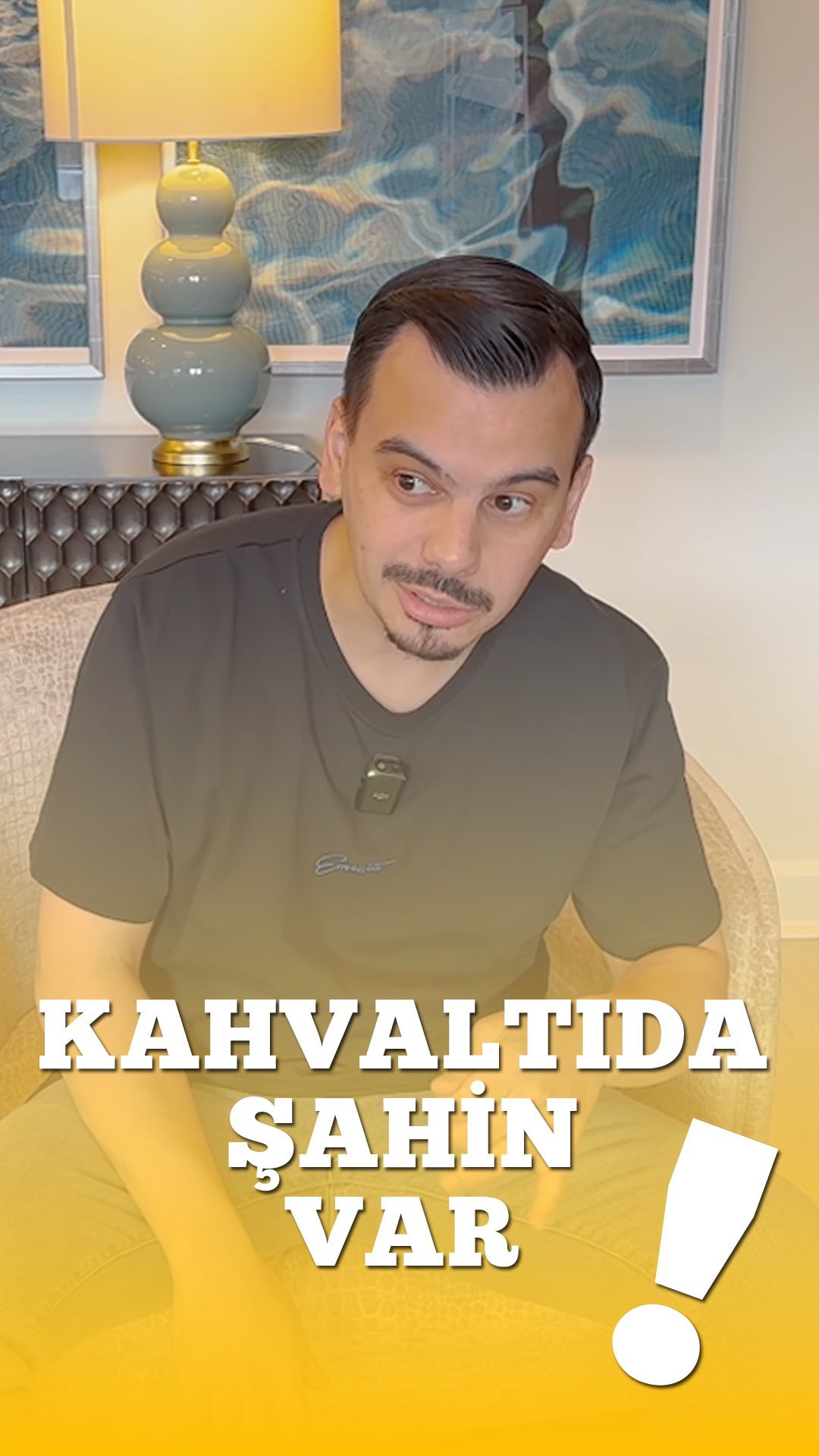 Kahvaltıda Şahin var.