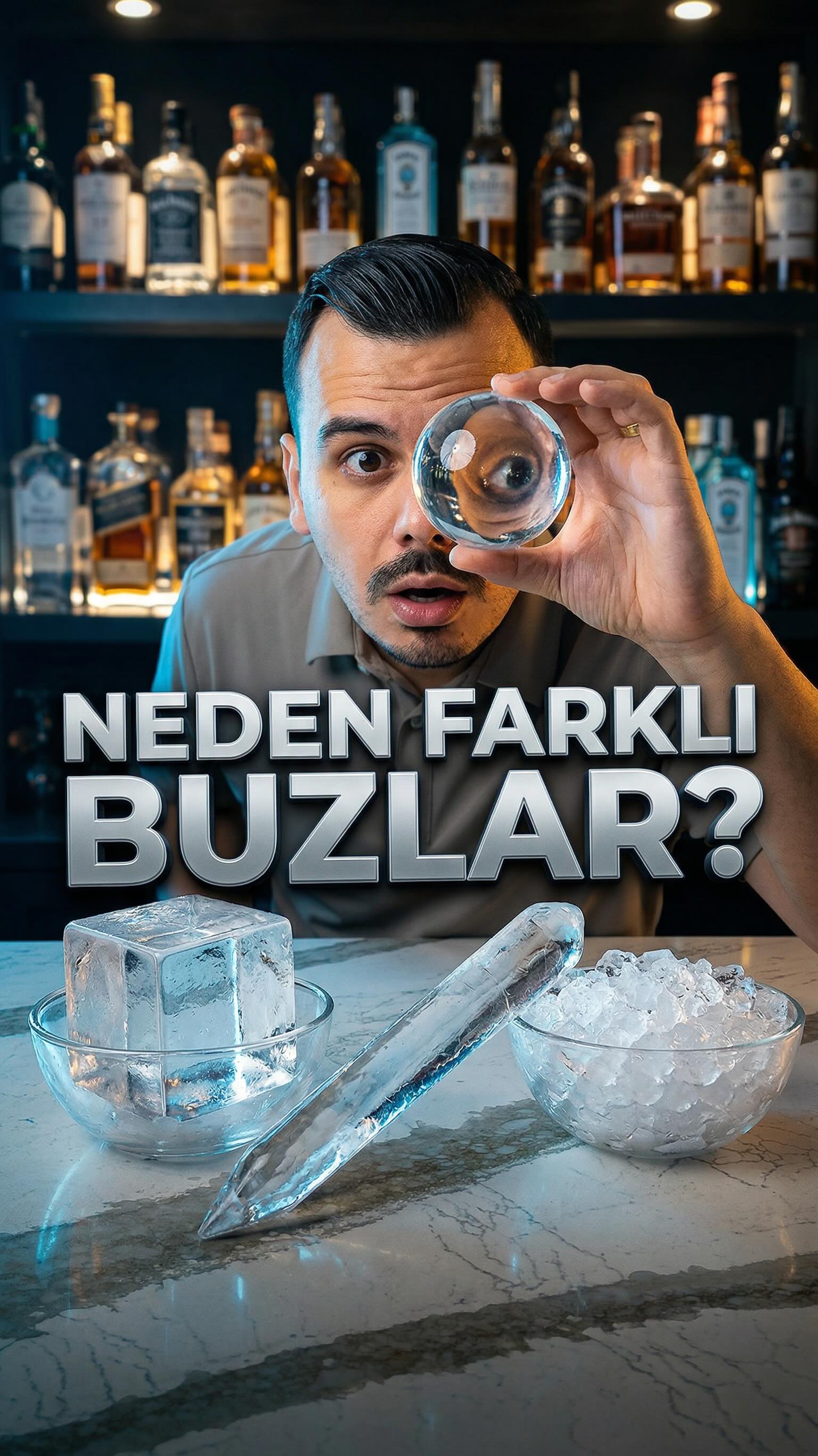 Her Kokteylde Farklı Buz Kullanılır - İşte Nedeni